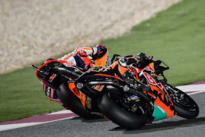 Marc Márquez und Brad Binder im ersten MotoGP-Rennen der Saison 2022