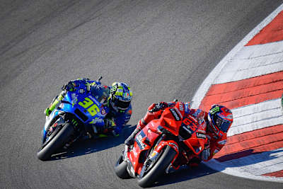 Suzuki-Ass Joan Mir hinter Ducati-Werksfahrer Pecco Bagnaia