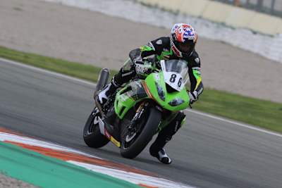 Micky Winkler beim Training in Valencia