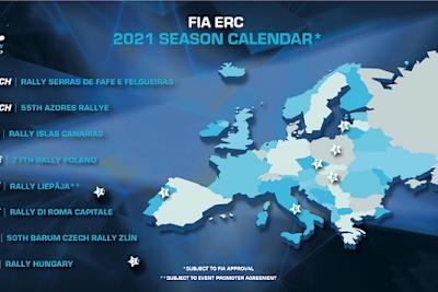 Der vorläufige Kalender der Rallye-Europameisterschaft 2021