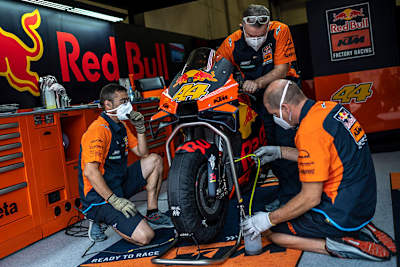 Die Box von Pol Espargaró: 5. Startplatz trotz Crash im FP4