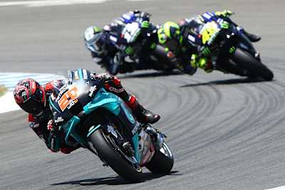 Im Jerez-GP: Quartararo vor Rossi und Vinales