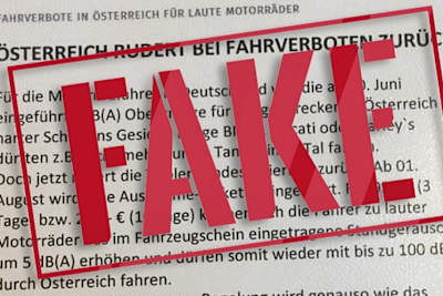 Die Zeitschrift Motorrad distanziert sich auf der eigenen Homepage von der Falschmeldung