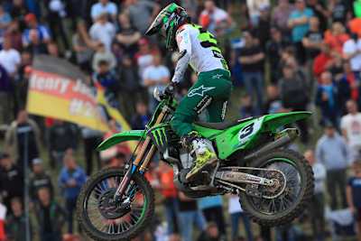 Es gibt nur noch eine Kawasaki im gesamten MXGP WM-Feld, die Werksmaschine von Romain Febvre
