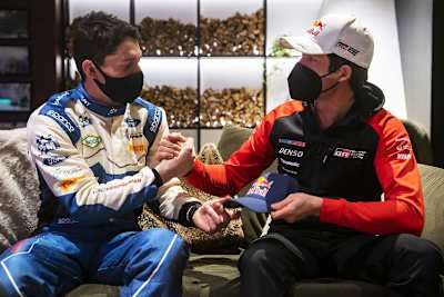 Adrien Fourmaux und Sébastien Ogier