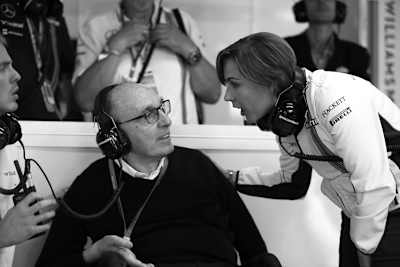 Sir Frank Williams mit Tochter Claire