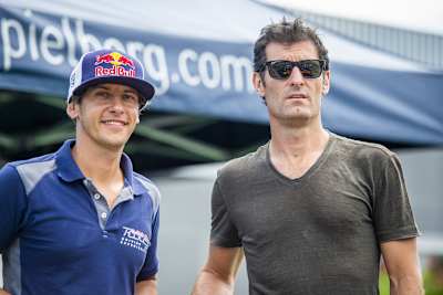Patrick Friesacher und Mark Webber