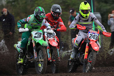 Tim Gajser (#243), Brian Bogers (#189) und Romain Febvre (#3)