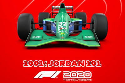 Die Spieler von F1 2020 können virtuell den Jordan 191 von Michael Schumacher bewegen