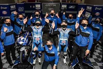 Federico Caricasulo und Jules Cluzel (v.l.) sollen für GMT94 fie Team-WM gewinnen