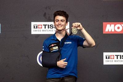 Manuel Gonzalez mit seiner Bronzemedaille