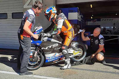 Zonta van den Goorbergh beim Moto2-Debüt