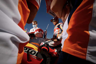 Volle Konzentration bei Marc Márquez