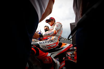 Voller Fokus bei Marc Márquez 