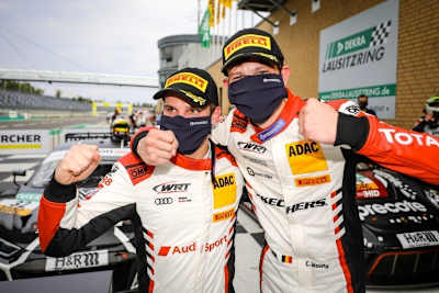 Bilden auch 2021 im ADAC GT Masters ein Duo: Dries Vanthoor (li.) und Charles Weerts