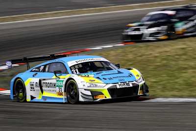 Der Audi R8 LMS von Rutronik Racing auf dem Nürburgring