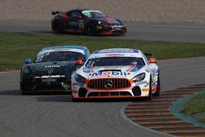  Siegerauto der ADAC GT4 Germany auf dem Sachsenring: Der Mercedes-AMG GT4 vom Team Zakspeed 