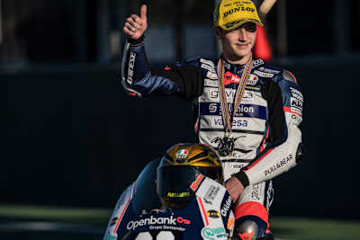 Aspar-Fahrer Izan Guevara hatte doppelt Grund zur Freude