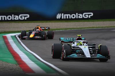 Lewis Hamilton und Max Verstappen