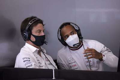 Toto Wolff und Lewis Hamilton