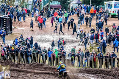 Schlammig war es beim Hawkstone International eigentlich immer