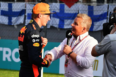 Max Verstappen und Johnny Herbert