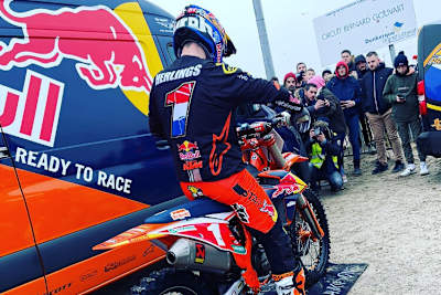 Max Verstappen and Jeffrey Herlings in Aktion