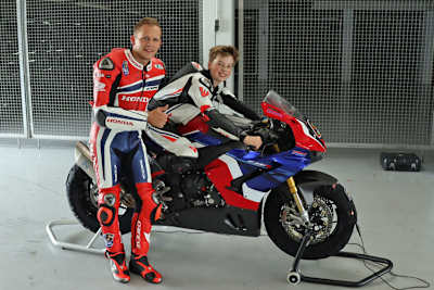 Stefan Bradl (li.) mit Valentino Herrlich