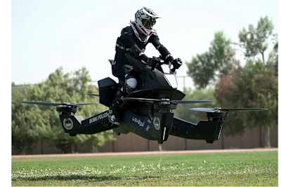 Hoverbike S3: Sanft in die Luft entschweben - doch in diesem Fall ist die Rückkehr zur Erde weniger sanft 