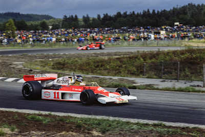 James Hunt mit seinem McLaren in Kanada 1976