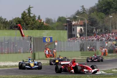 Beim Grossen Preis von San Marino in Imola 2006