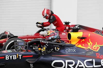 Max Verstappen und Charles Leclerc