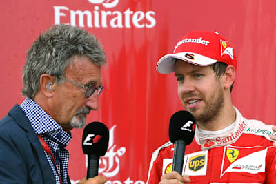 Eddie Jordan und Sebastian Vettel