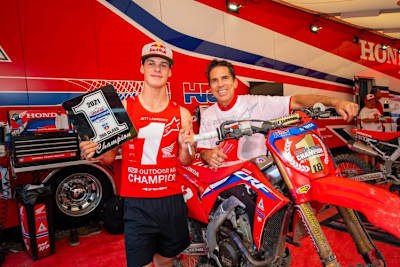 Eric Kehoe mit Jett Lawrence