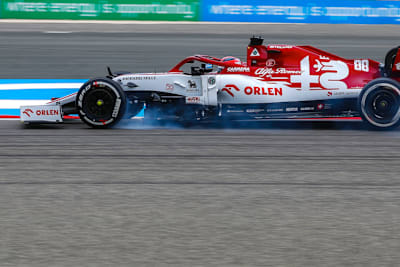 Robert Kubica mit seinem Alfa Romeo in Bahrain