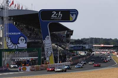 Historische Rennwagen im Rahmenprogramm der 24h Le Mans: Hier aus dem Jahre 2015