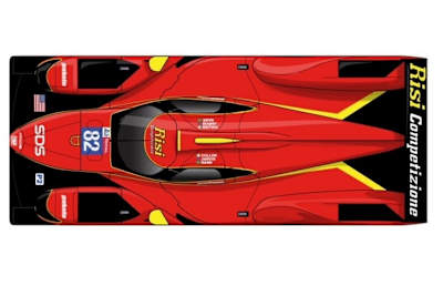 So soll der Oreca 07 von Risi Competizione aussehen