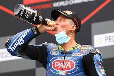 Andrea Locatelli genoss den Sekt