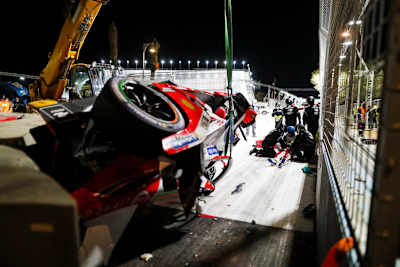 Alex Lyann mit bösem Crash