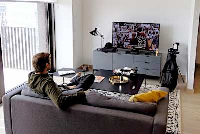 Michael Christensen zuhause in London