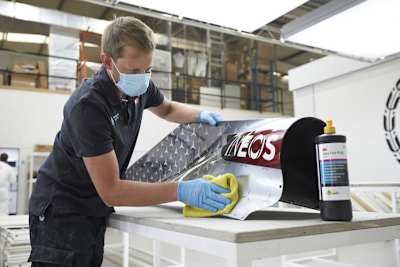 Maske tragen gehört schon zur Normalität