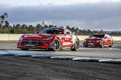 In diesem Jahr setzt Mercedes zwei neue Modelle als Safety-und Medical-Car in der Formel 1 ein 