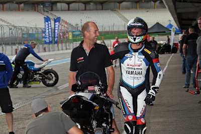 Bastien Mackels (re.) mit Sepp Buchner