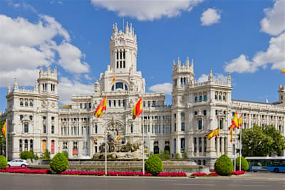 Die Stadtverwaltung von Madrid, der Palacio Cibeles