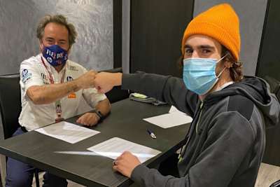 Teamchef Sito Pons mit Stefano Manzi