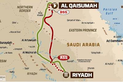 Die vierte Etappe der Rallye Dakar