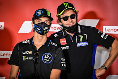 Die Halbbrüder Luca Marini und Valentino Rossi