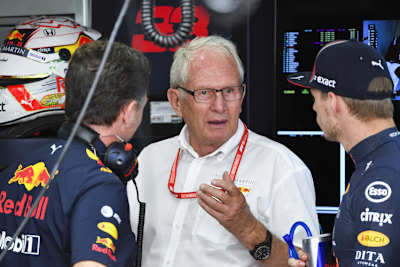 Helmut Marko mit Alex Albon