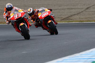 Über seinen früheren Honda-Teamkollegen Marc Márquez sagt Jorge Lorenzo: «Die Honda-Márquez-Kombination ist wirklichs stark»