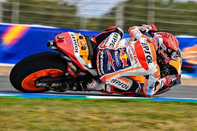 Marc Márquez in Jerez: Platz 3 und Platz 16
